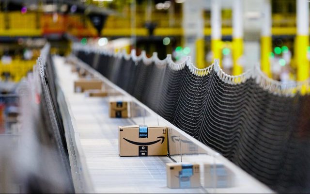 An Amazon fulfillment centre