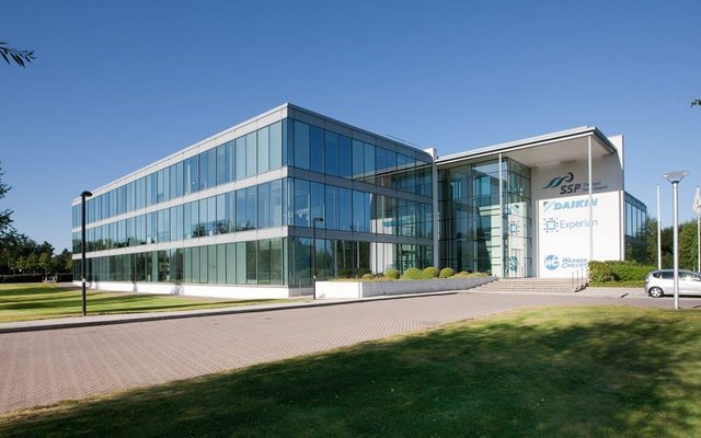 Building, Office Building, Grass