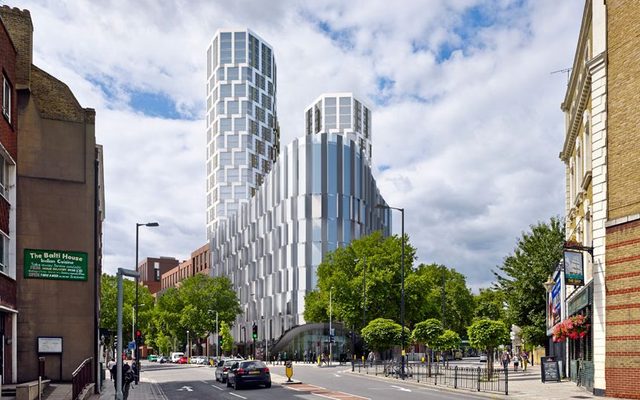 Building, Office Building, Road