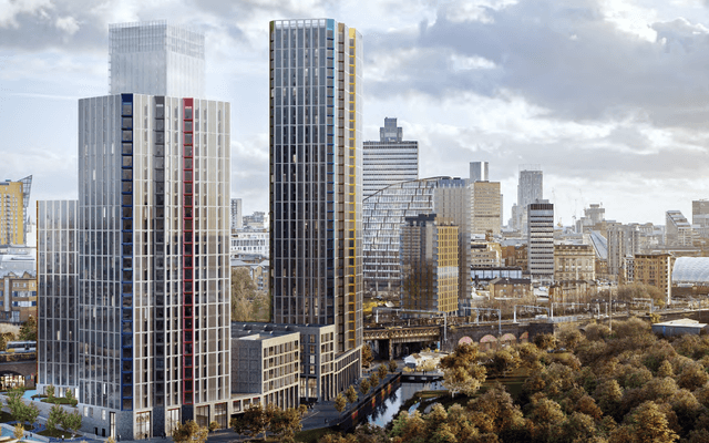 Building, High Rise, Town