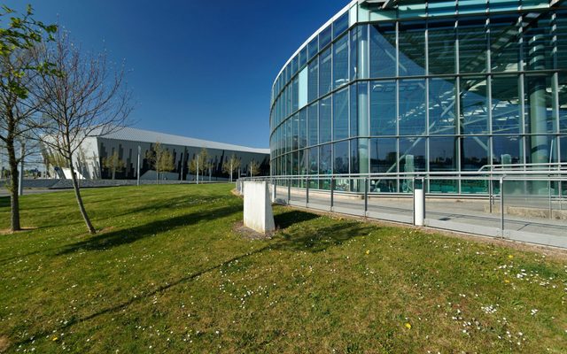 Office Building, Building, Grass