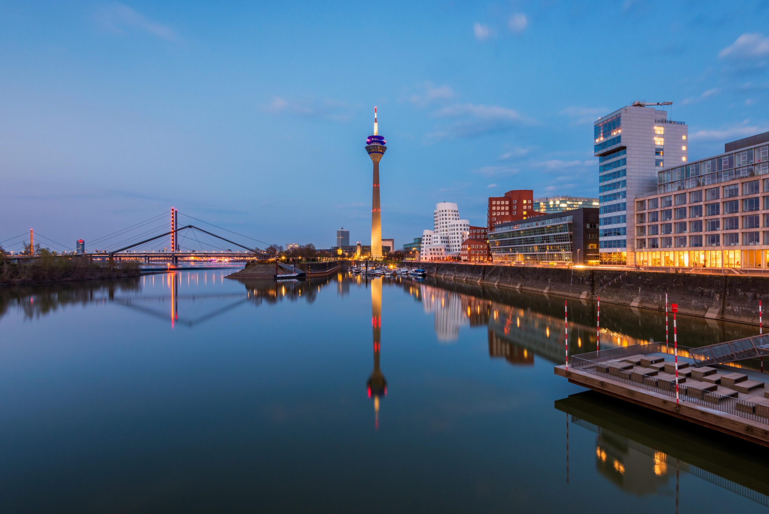 City, Waterfront, Water