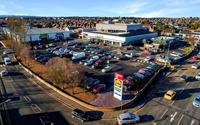 Outdoors, Aerial View, Car