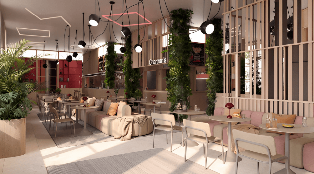Indoors, Restaurant, Architecture