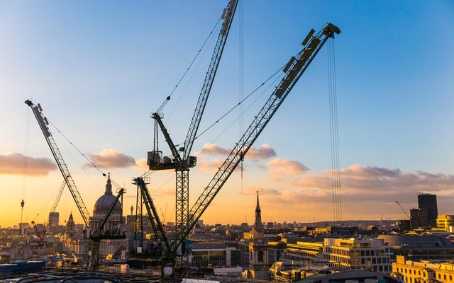 Construction, Construction Crane, Car