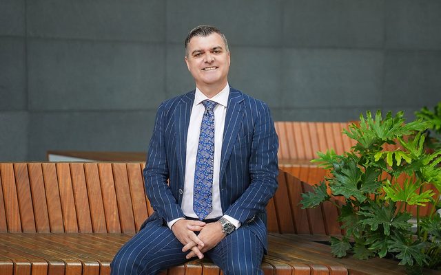Person, Sitting, Blazer
