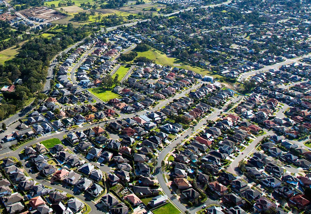 Suburb, Neighborhood, Outdoors