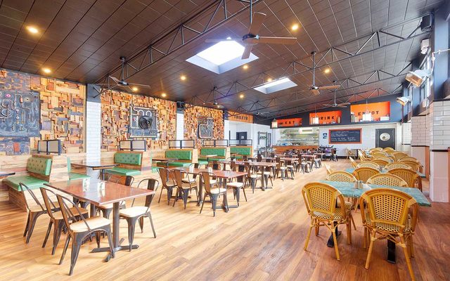 Indoors, Restaurant, Cafeteria