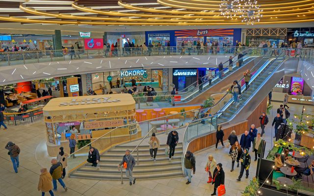 Shop, Shopping Mall, Handrail