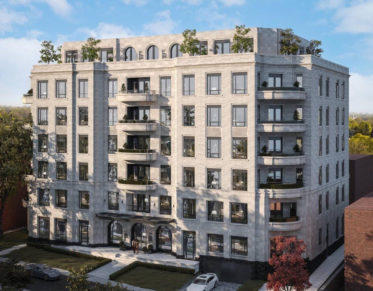 City, Apartment Building, Architecture