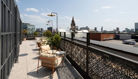 City, Plant, Chair