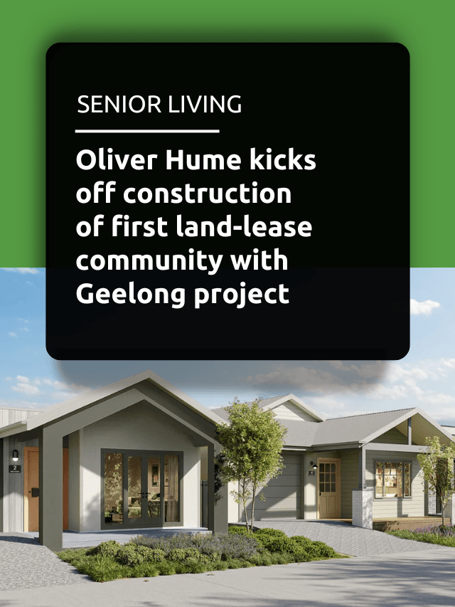 Oliver Hume kicks off construction of first land-lease…