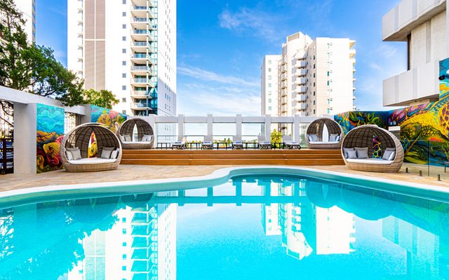 City, Pool, Water