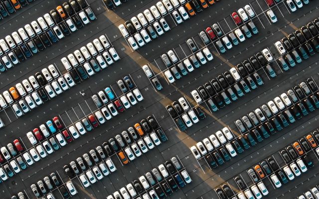 Outdoors, Aerial View, Car