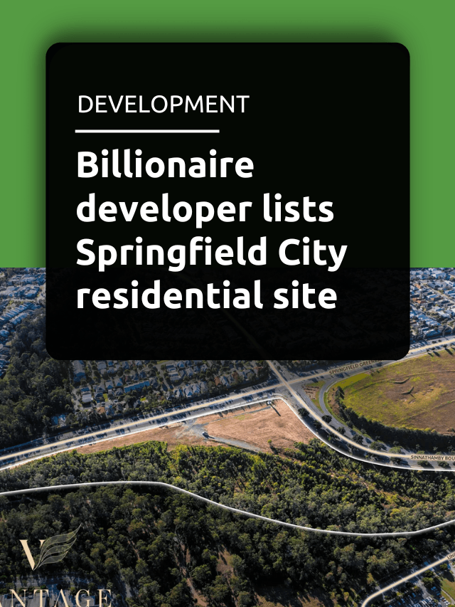 Billionaire developer lists Springfield City residential site