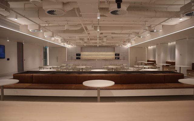 Indoors, Interior Design, Cafeteria