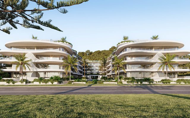Render of the Nalu development at 122-130 Marine Parade