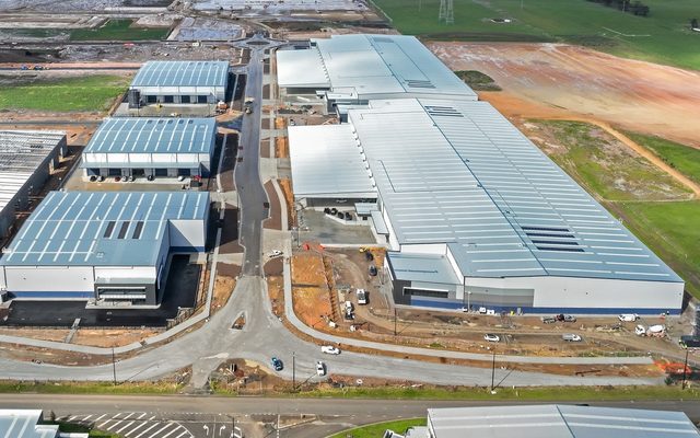 Aerial view of Brookfield's Cardinia Logistics Estate in Pakenham