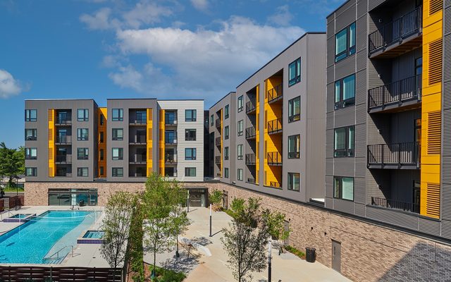 City, Apartment Building, Architecture