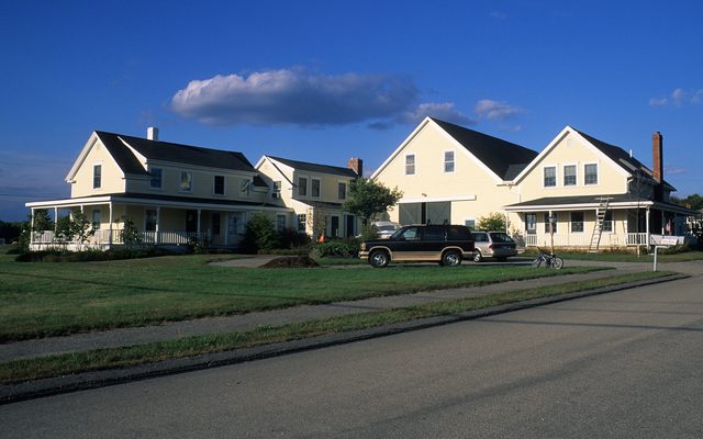 Neighborhood, Suburb, Car