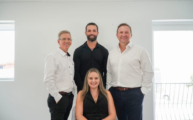 Team members of the McGrath Knight Frank Wide Bay-Fraser Coast offices from L to R - Tom Hogan, Ashleigh Pilcher, Jai Ingram, Ainsley Driver