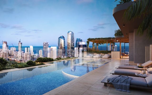 City, Pool, Water